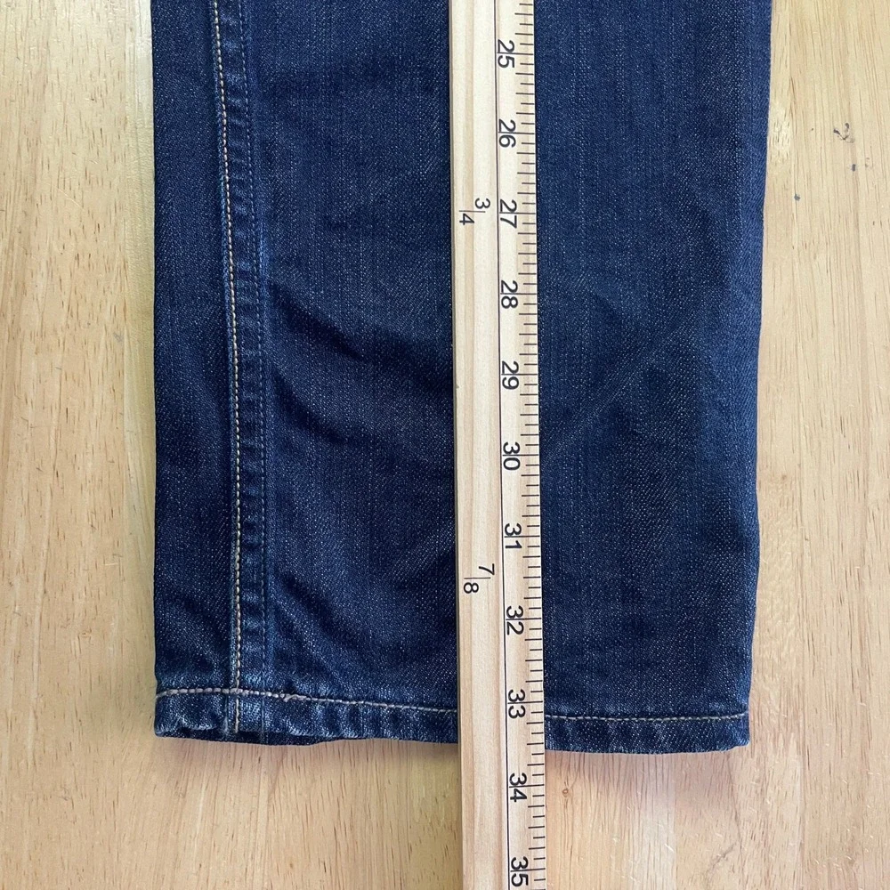 AllSaints Iggy Slim Fit Denim Jeans Button Fly‎ 34x34 Indigo Straight Leg MPH805